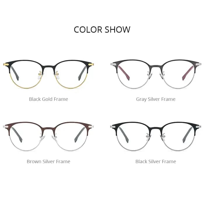 FONEX alliage lunettes cadre femmes ultraléger Vintage rond