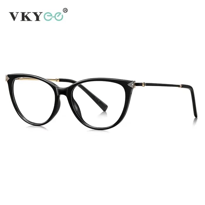 VICKY nouvelle mode Unique Simple oeil de chat conception femmes Anti-lumière bleue lunettes de lecture personnalisable Prescription LS235