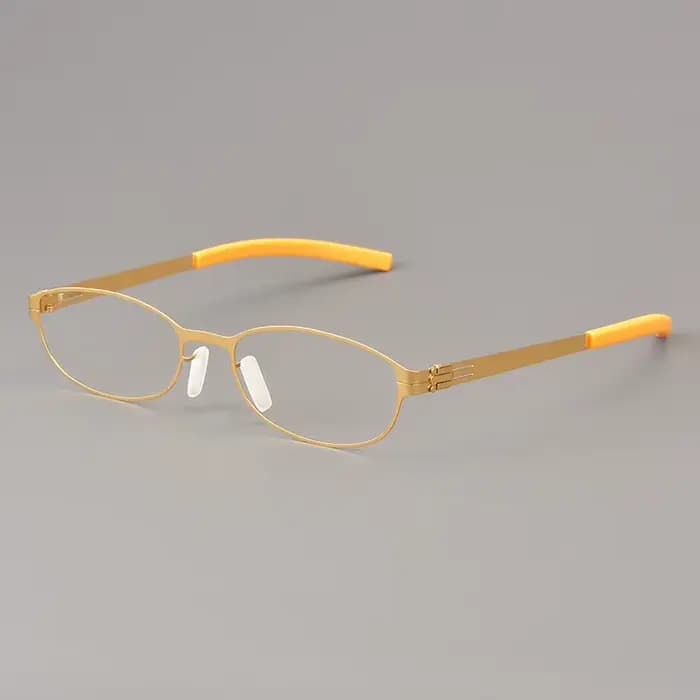 Lunettes rondes ovales sans vis pour hommes et femmes