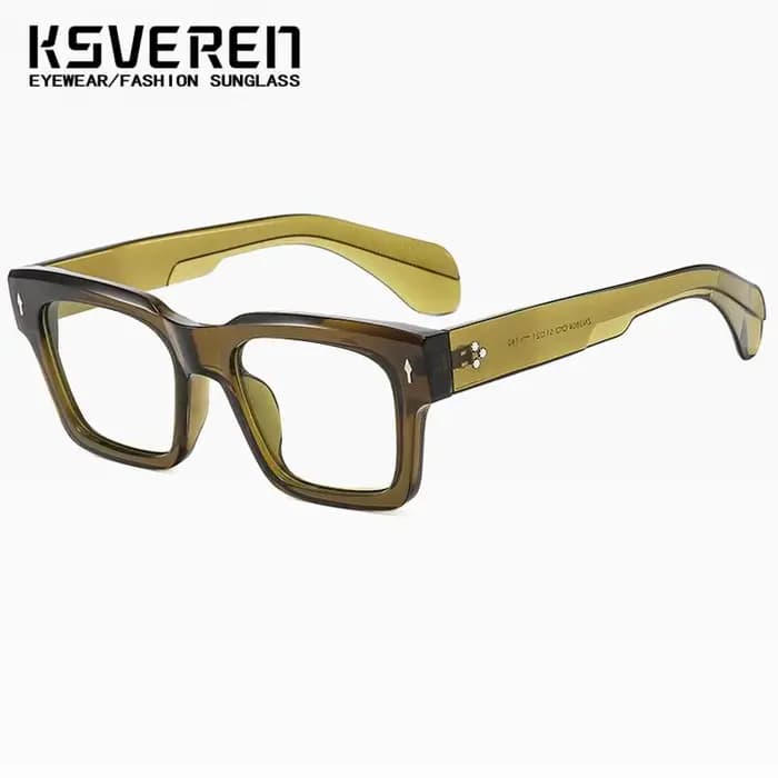 KSVEREN mode carré épais cadre lunettes de lecture Anti lumière bleue presbyte