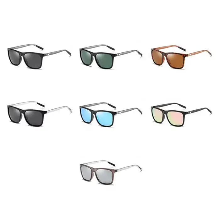 Lunettes de soleil carrées polarisées pour hommes et femmes