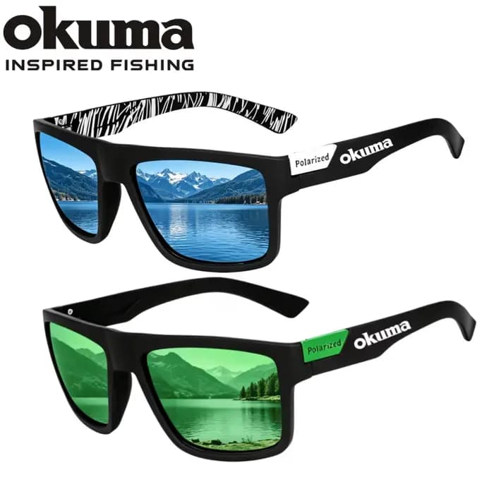 Nouvelles lunettes de soleil polarisées pour hommes Okuma avec fonction de protection UV