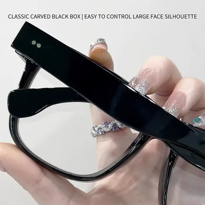 Grand visage grande taille monture de lunettes hommes femmes 160mm surdimensionné épais