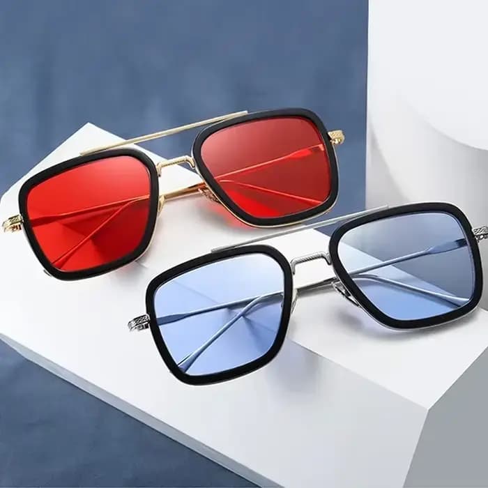 Lunettes de soleil de marque Iron Man Tony Stark pour hommes