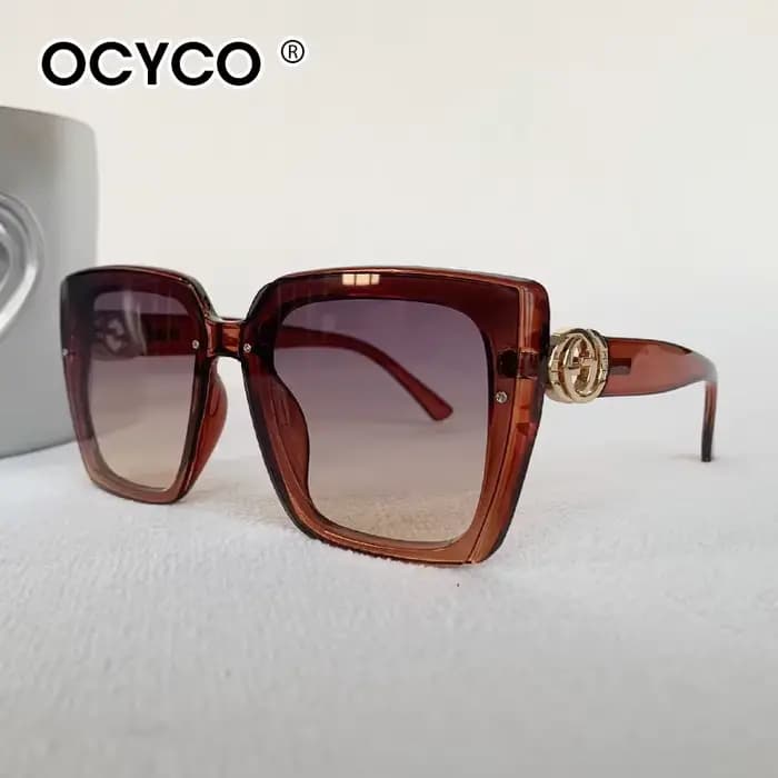 OCYCO 2026 Lunettes de soleil de luxe glamour pour femmes et hommes