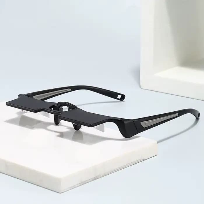 Prism Lazy Lunettes réfractives Lunettes légères 90 ° Lunettes horizontales, livre de lecture, regarder la télévision couchée, lunettes de soleil de pêche