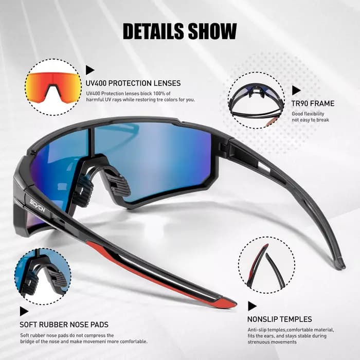 SCVCN nouvelles lunettes de soleil de cyclisme en plein air hommes