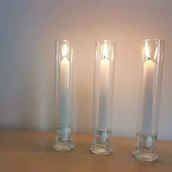 20 supports de bougies transparents, porte-bougie en verre hurricane, utilisés pour décorer le centre de la table à manger, mariage