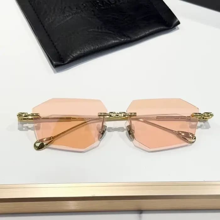 KUB Nouvelle Masque H63 Marque allemande Lunettes de soleil de luxe tendance pour femmes Alliage ovale