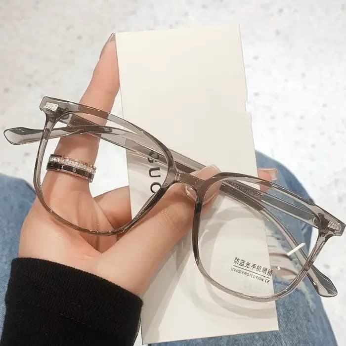 Lunettes vintage unisexes à monture carrée pour hommes et femmes