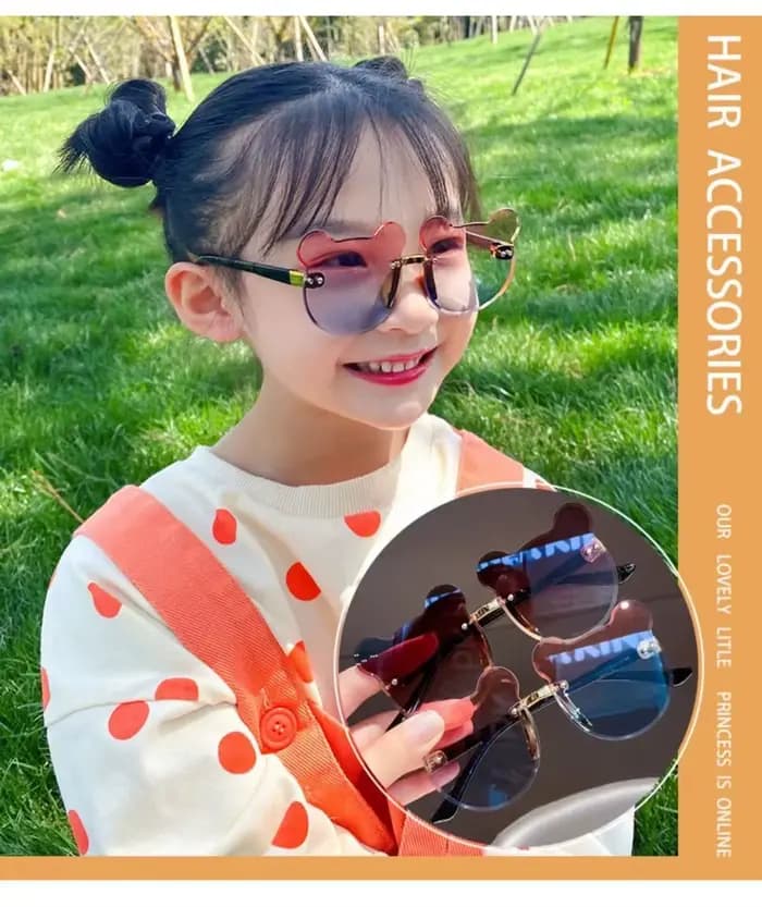Nouveaux enfants lunettes de soleil dessin animé ours