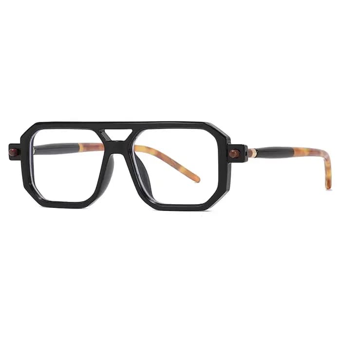 Lunettes à monture épaisse surdimensionnée pour hommes