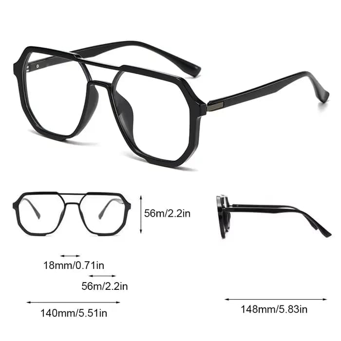 Lunettes carrées respirantes pour hommes et femmes