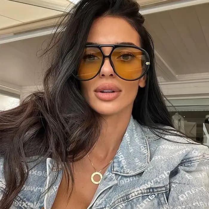 Femmes marque concepteur De luxe lunettes De soleil sexe Vintage surdimensionné