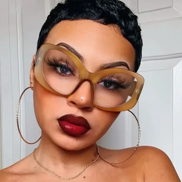 Lunettes de soleil vintage à grande monture pour hommes et femmes