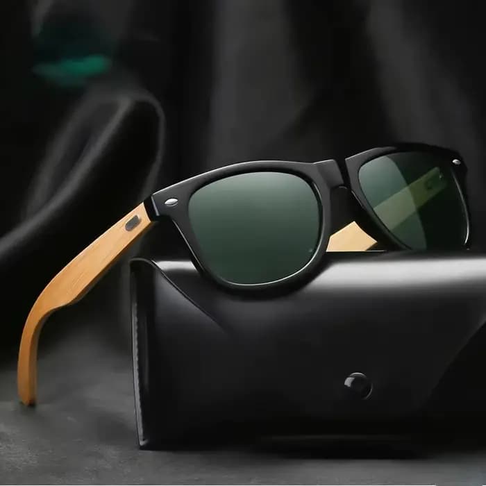 Lunettes de soleil en bois pour hommes