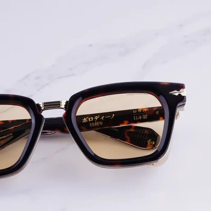 Lunettes de soleil carrées noires et argentées de luxe pour hommes