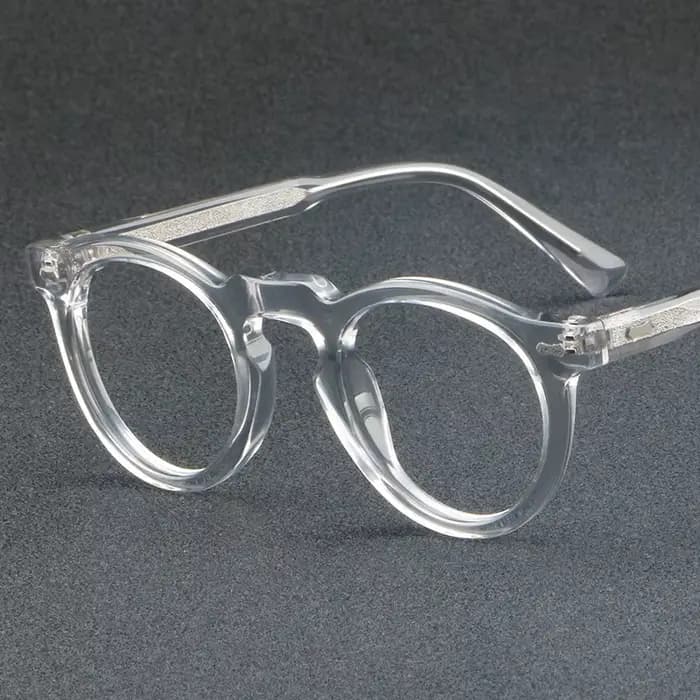 1128 Monture de lunettes classique en fibre d'acétate