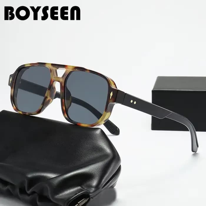 Lunettes de soleil carrées vintage pour femmes et hommes, monture optique moderne, lunettes jaunes, lentille bleue, lunettes de soleil pour femmes, UV400, mode 2025