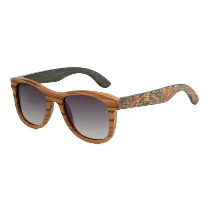 Lunettes de soleil en bambou naturel pour femmes et hommes