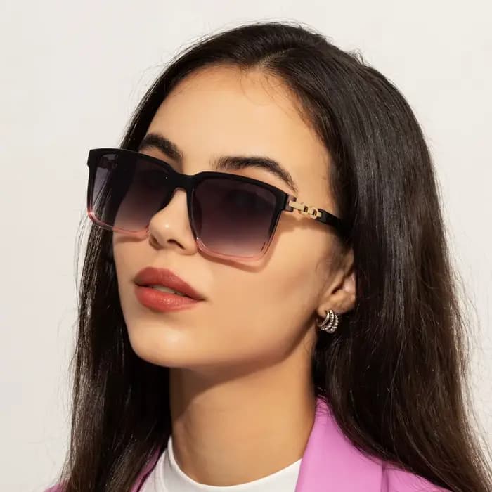 Mode femmes lunettes de soleil Style carré