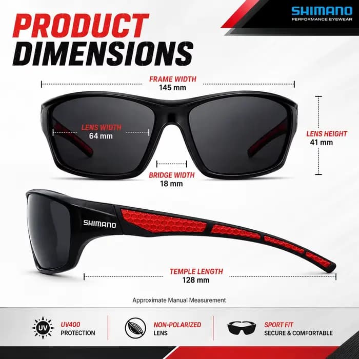 Lunettes de soleil Shimano UV400 pour le cyclisme