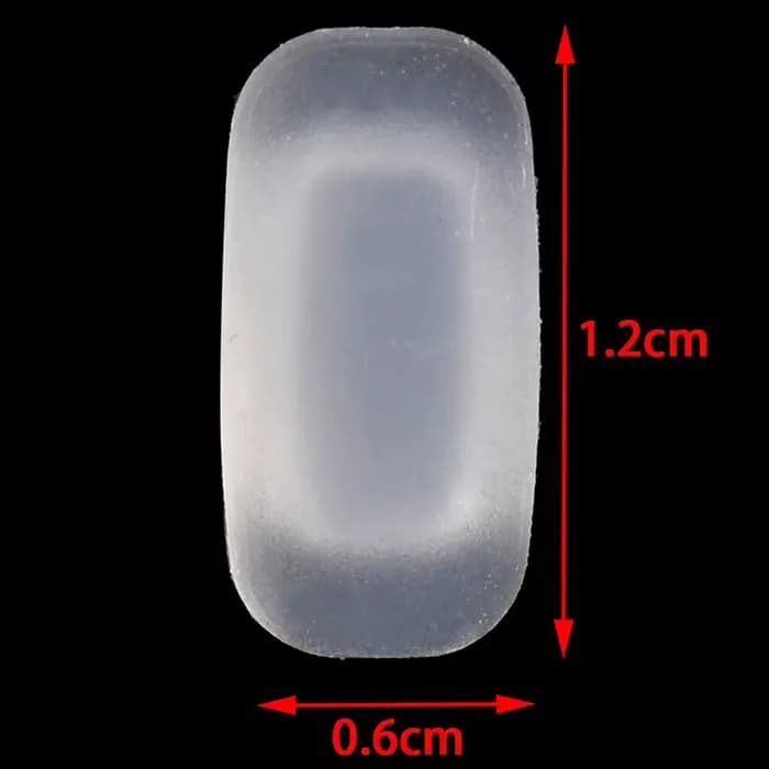 50/25/5 paires de coussinets de nez en silicone pour lunettes de vue et de soleil