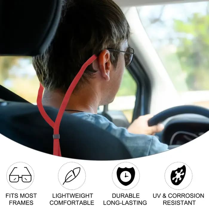 Cordon antidérapant pour lunettes de soleil