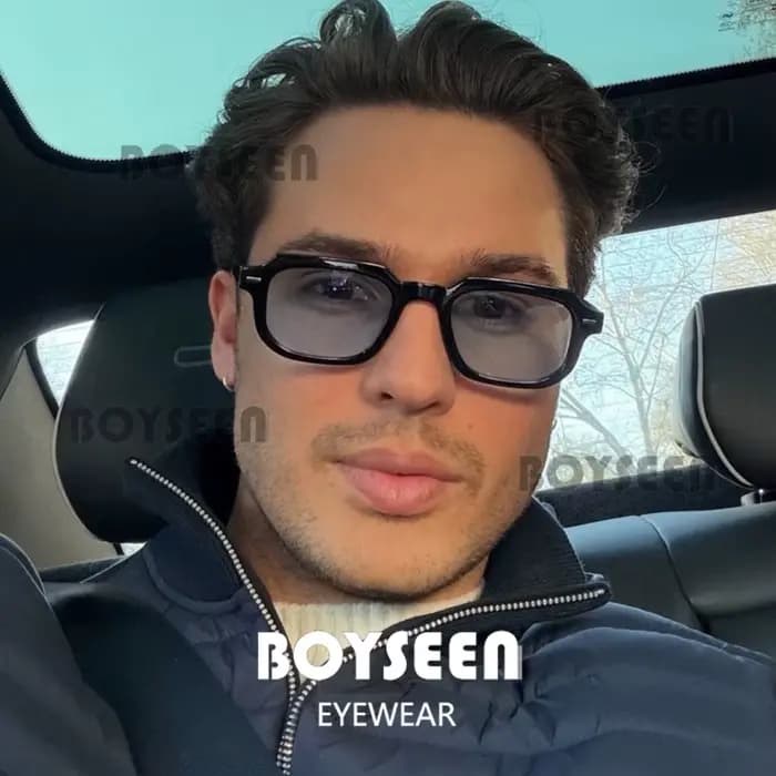 Lunettes de soleil à monture petite pour hommes