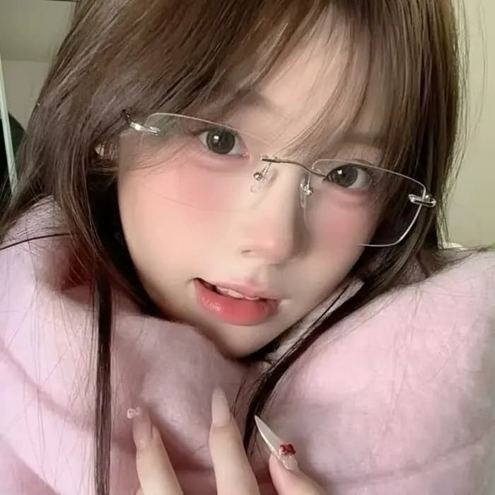 Lunettes sans monture Harajuku pour femmes