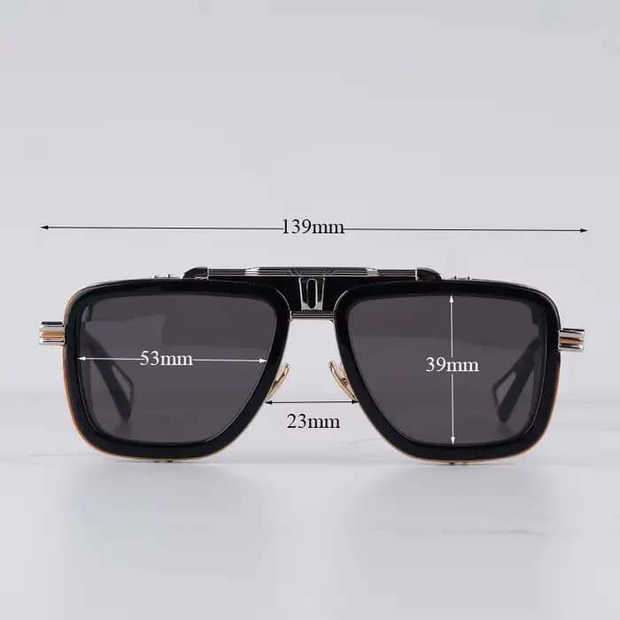 Lunettes de soleil GTO Original High Street noires et or pour homme