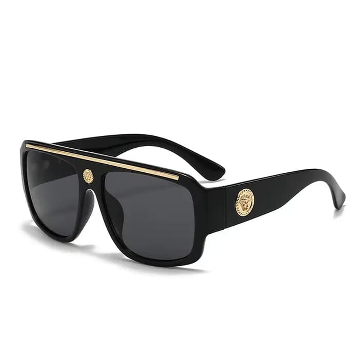 Lunettes de soleil de luxe de marque, surdimensionnées, style vintage punk, pour hommes et femmes, tendance, pour la conduite en extérieur