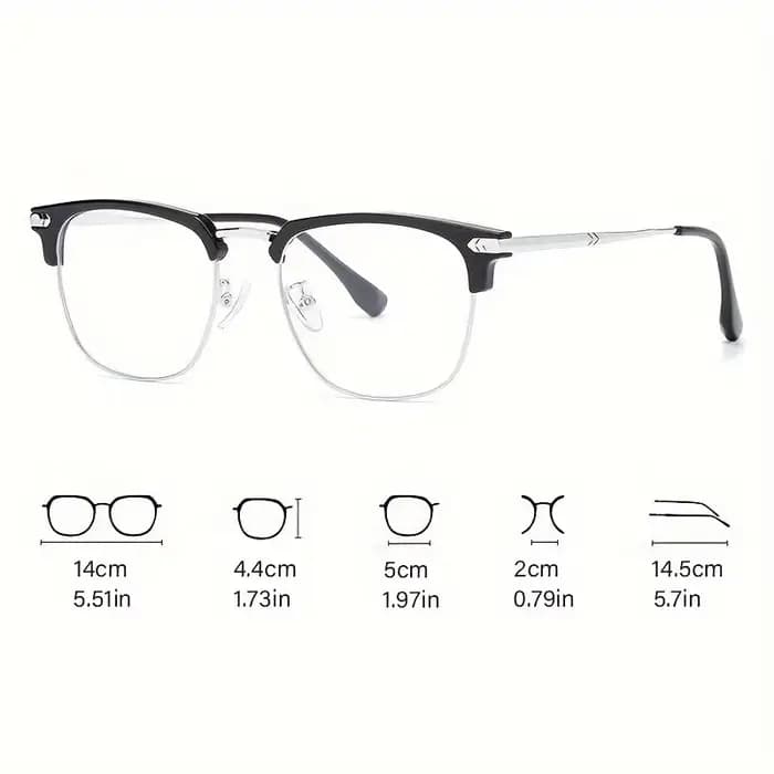 Lunettes à demi-monture qui conviennent à tout visage