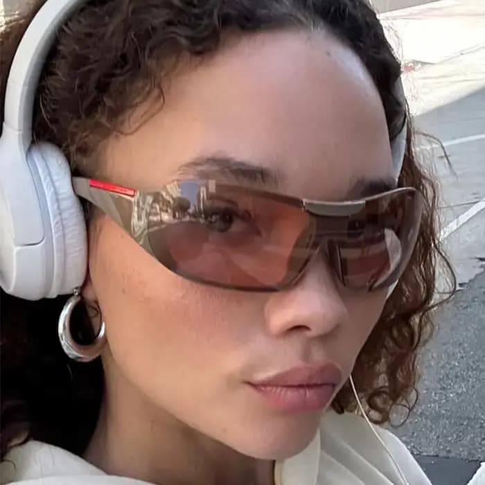 Lunettes de soleil vintage à grand cadre pour femmes