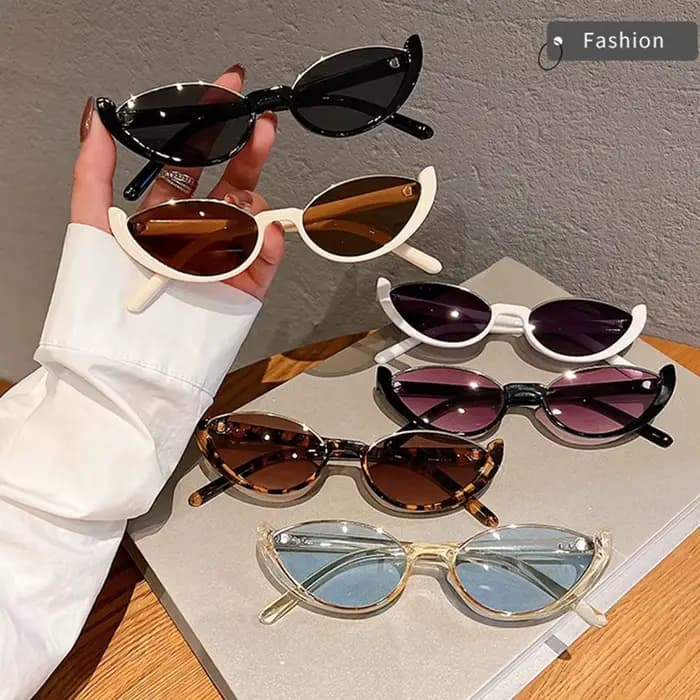 Lunettes de soleil Vintage petit œil de chat pour femmes