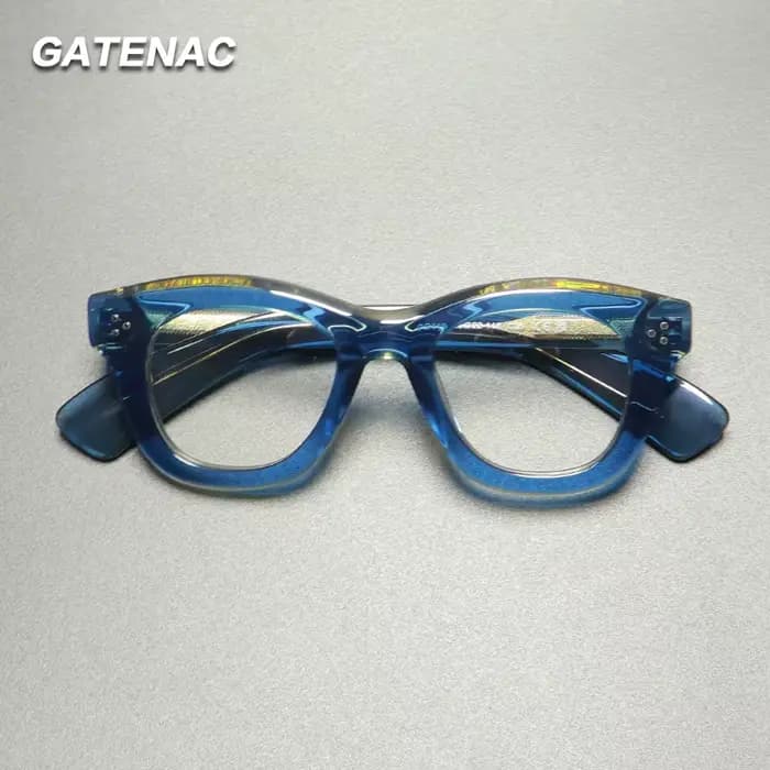 Vintage fait à la main acétate lunettes cadre femmes haute qualité