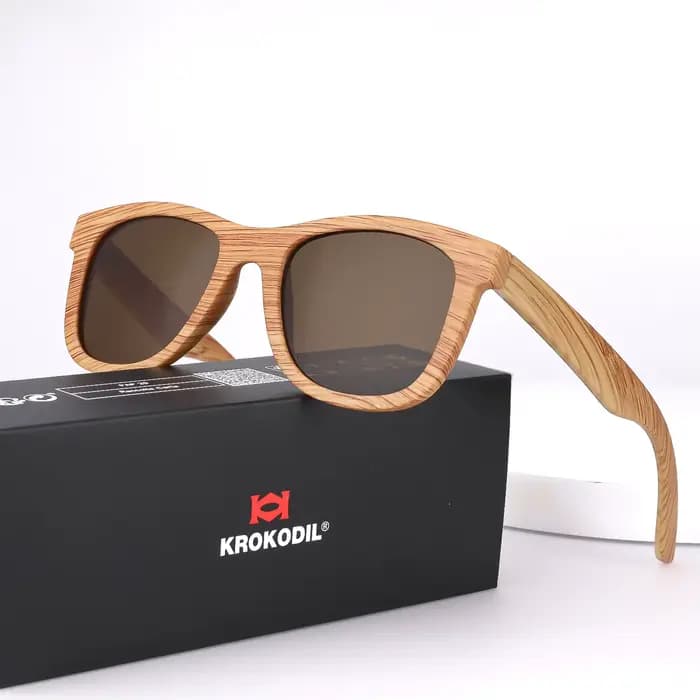 Plastiques bois bambou lunettes de soleil hommes femmes classique mode UV400 Vintage conduite