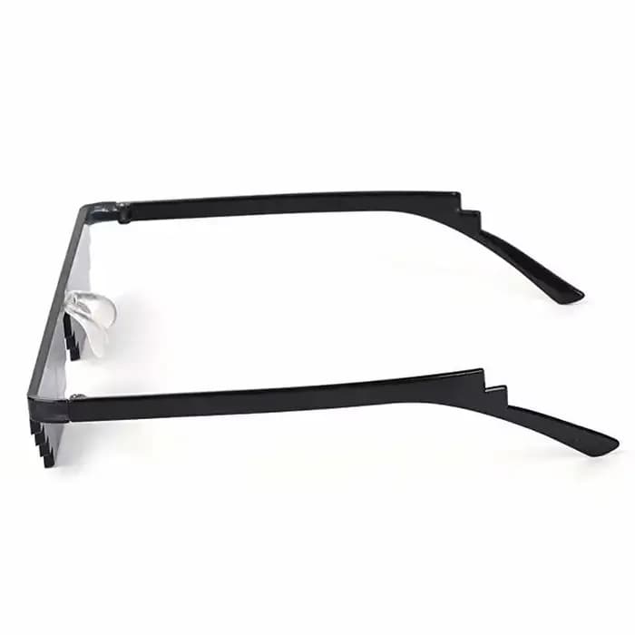 Nouveau créatif 8 bits Thug Life lunettes de soleil pixélisées hommes femmes