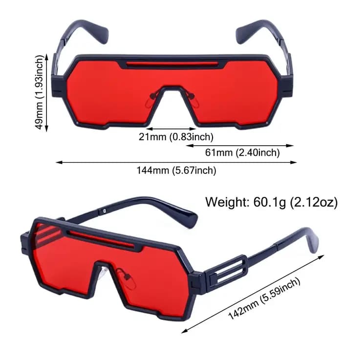 Lunettes de soleil en métal pour hommes