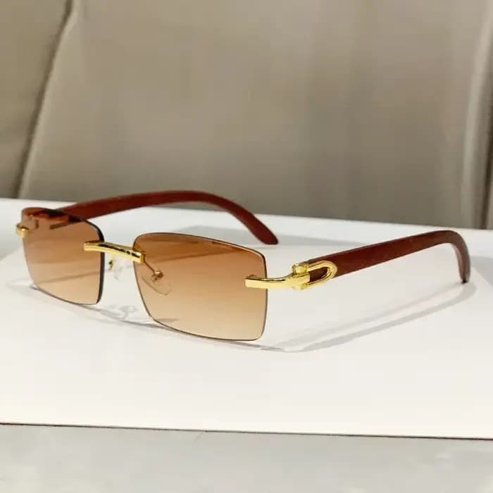 Lunettes de soleil carrées à petit cadre pour hommes et femmes