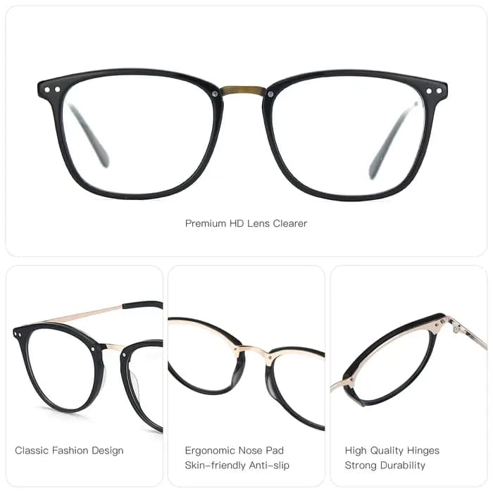 BLUEMOKY – lunettes de vue rondes à imprimé léopard
