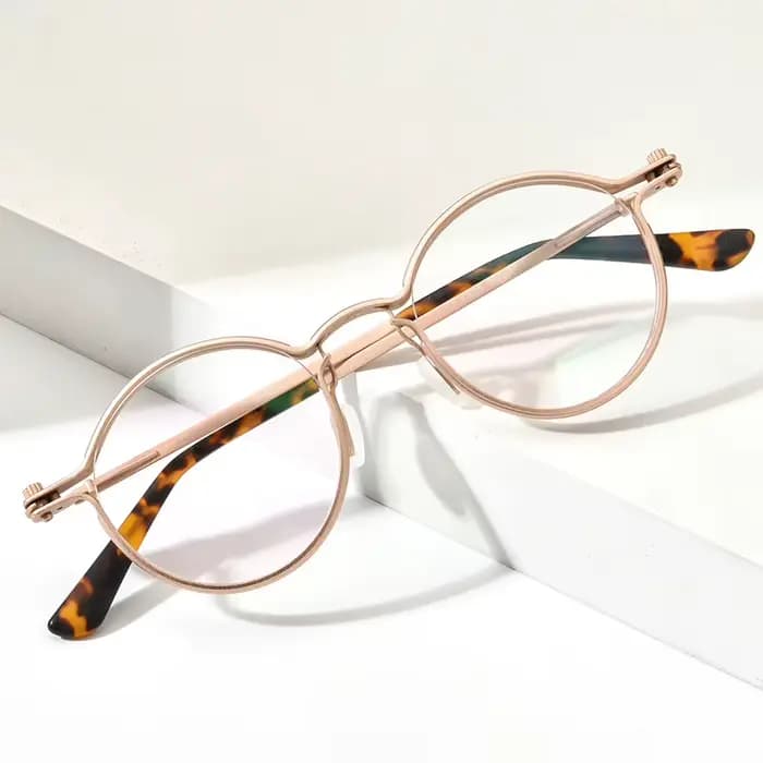 FONEX alliage lunettes cadre hommes marque Design rétro Vintage rond