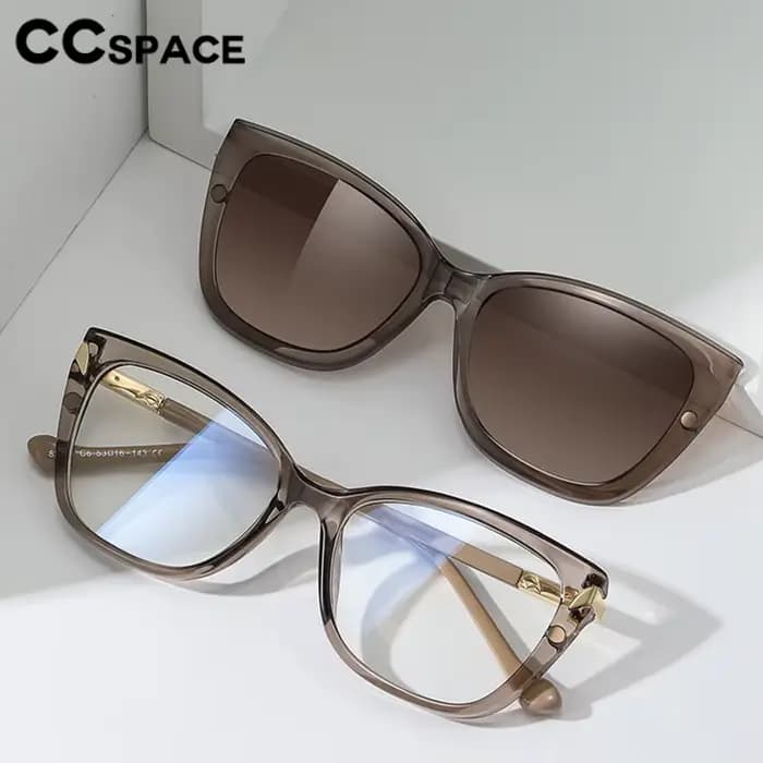 Lunettes de myopie à clip magnétique pour femme