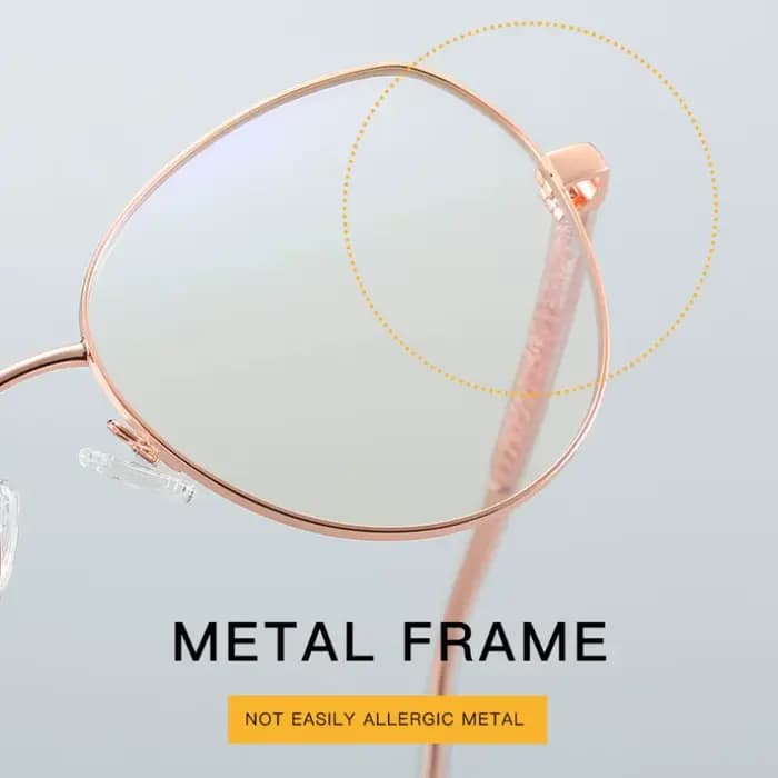 Fashioin-Monture de lunettes en alliage à jante complète pour femmes