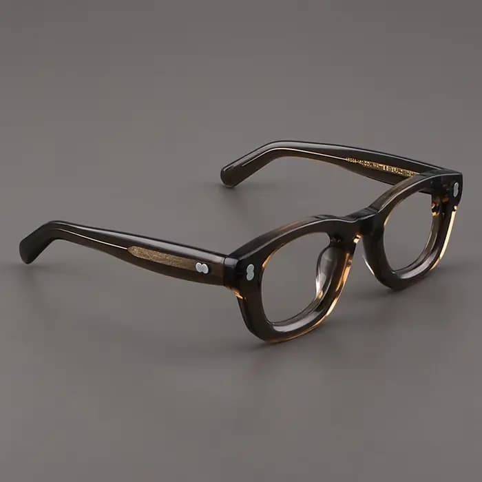 2025 lunettes cadre hommes haute qualité épais acétate carré marque à la main femmes Prescription