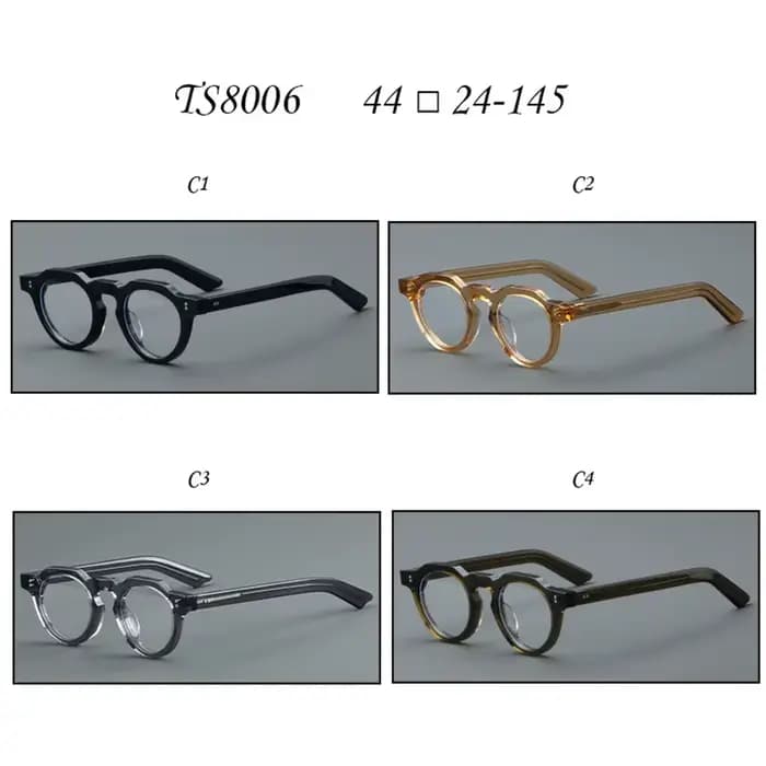Lunettes optiques rétro en acétate pour hommes et femmes