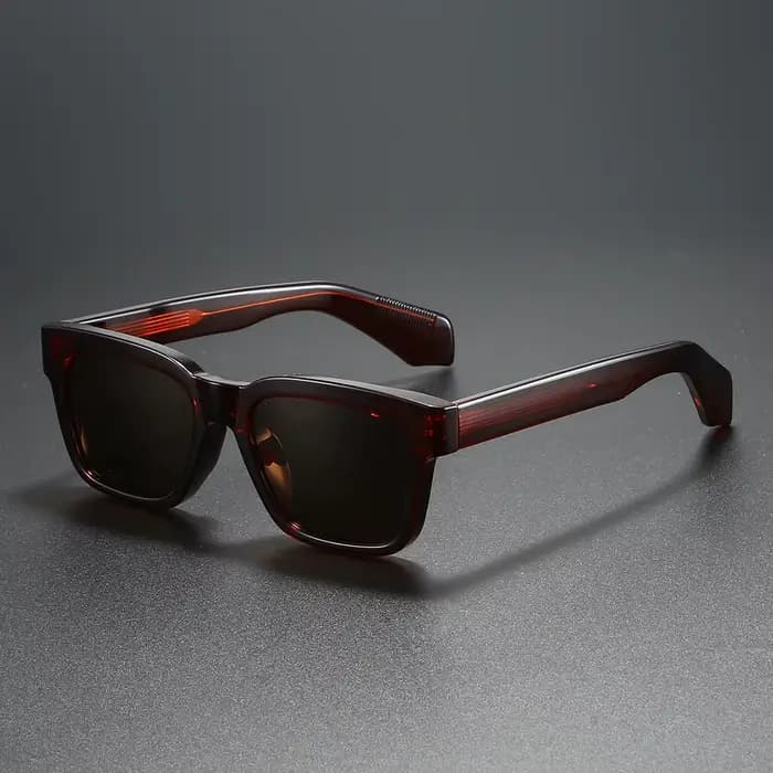 Lunettes de soleil carrées polarisées pour hommes