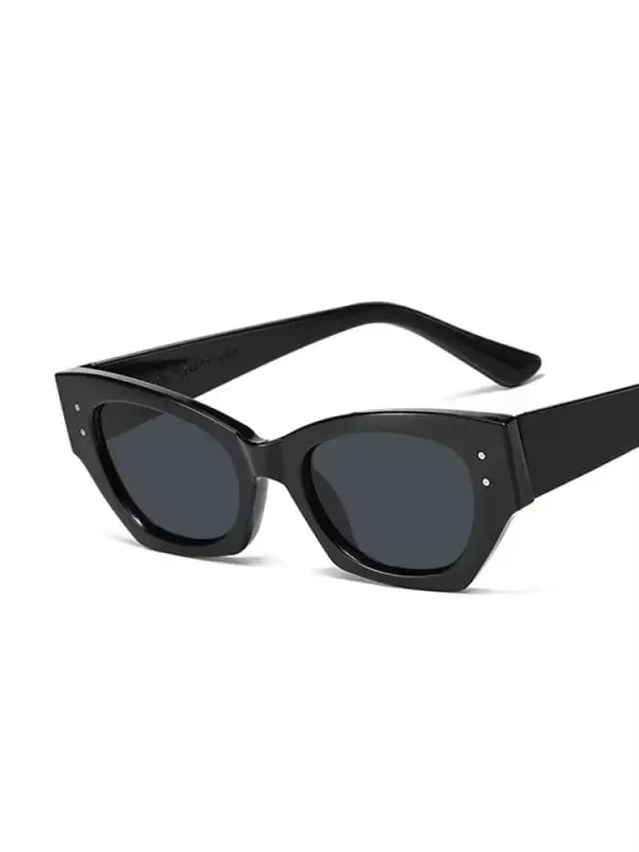 Lunettes de soleil vintage à rivets œil de chat pour femmes