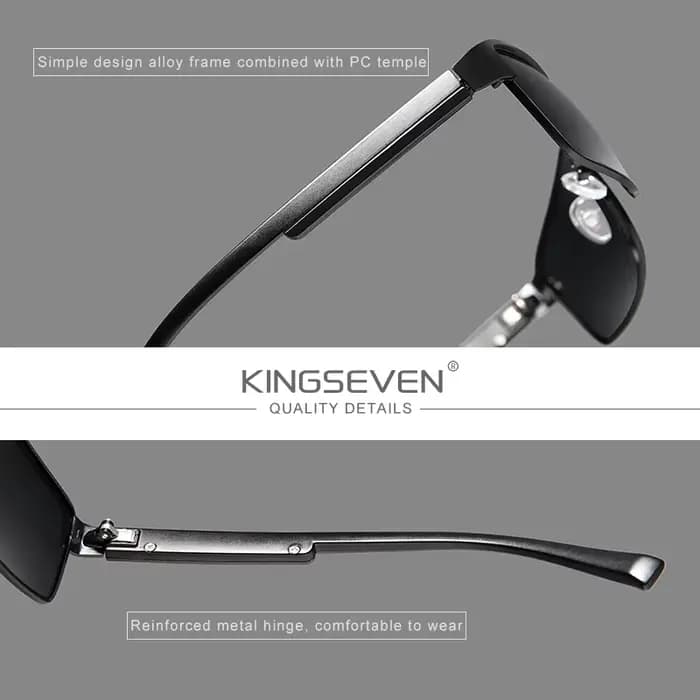 KINGSEVEN nouvelles lunettes de soleil photochromiques hommes caméléon polarisées pilote