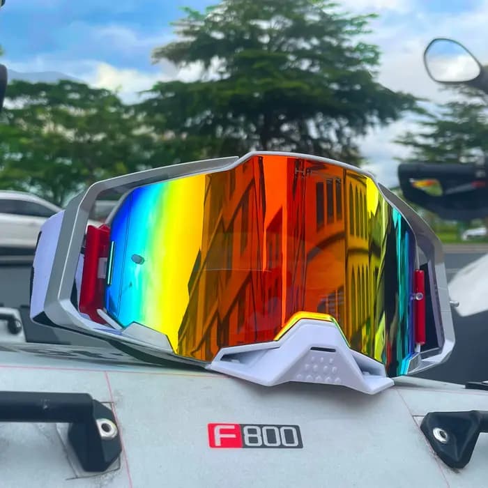 Lunettes de moto à lentilles de remplacement rapide, lentilles antibuée, lunettes de moto tout-terrain ATV MX, compatibles avec tous les casques